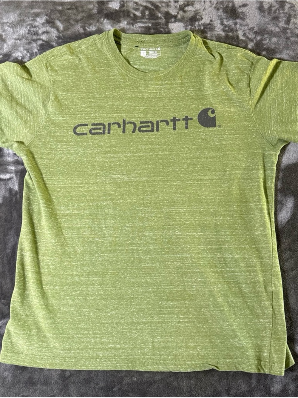 Carhartt Olive Heather Logo Tee